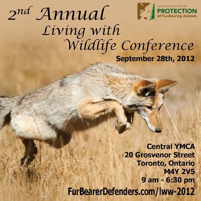 Join us on September 28th, 2012 for our Living with Wildlife event.